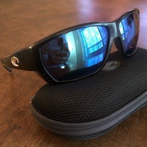 Black/Blue lens tuna alley costa sunglasses